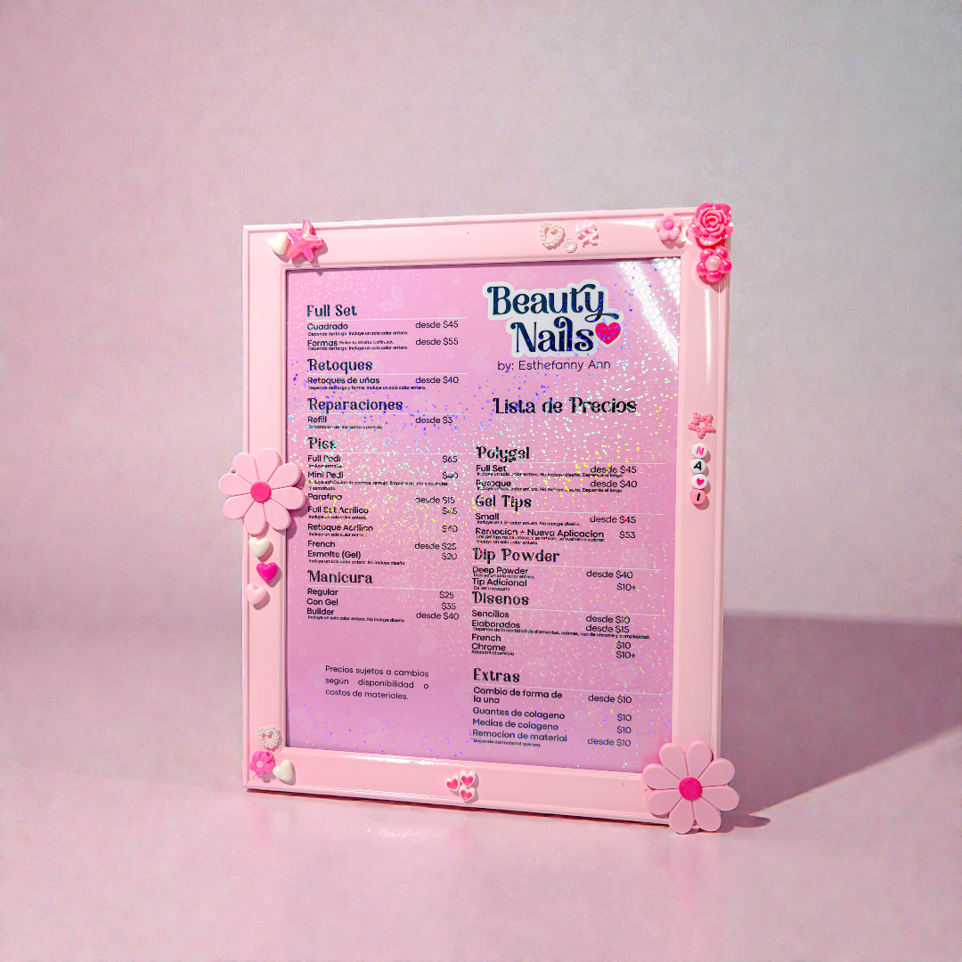Price List Frame