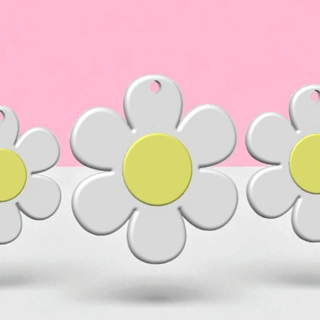 Flowers Keychain (Sunflower , Rose & Daisy)
