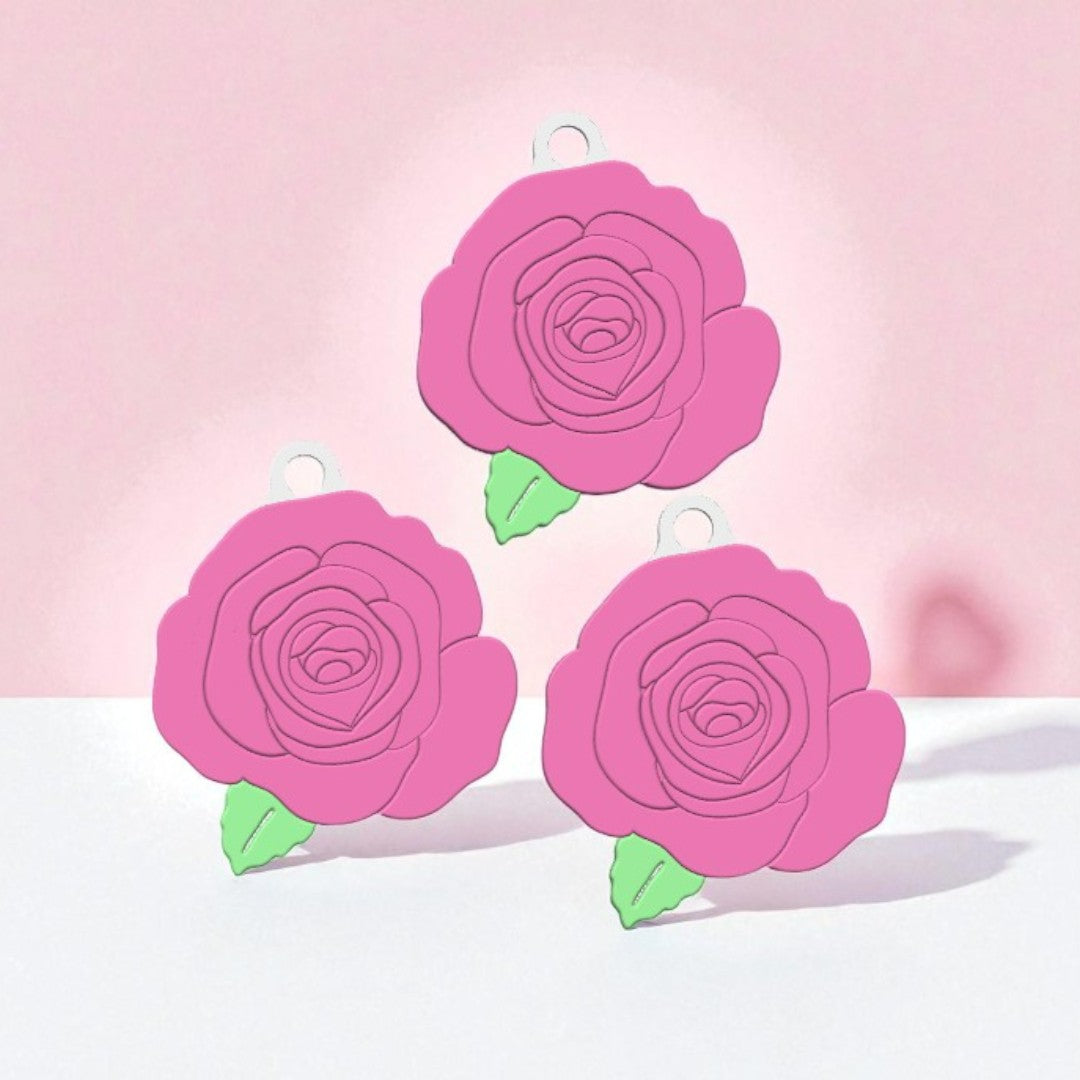 Flowers Keychain (Sunflower , Rose & Daisy)