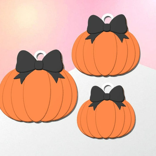 Coquette Pumpkin Keychain