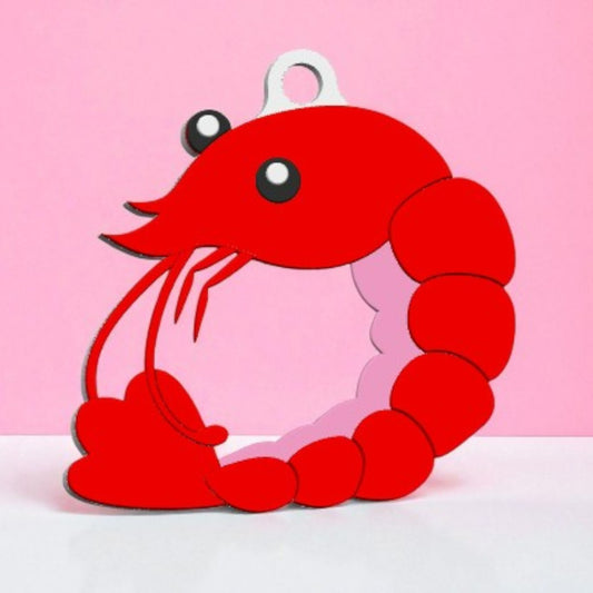 Shrimp Keychain