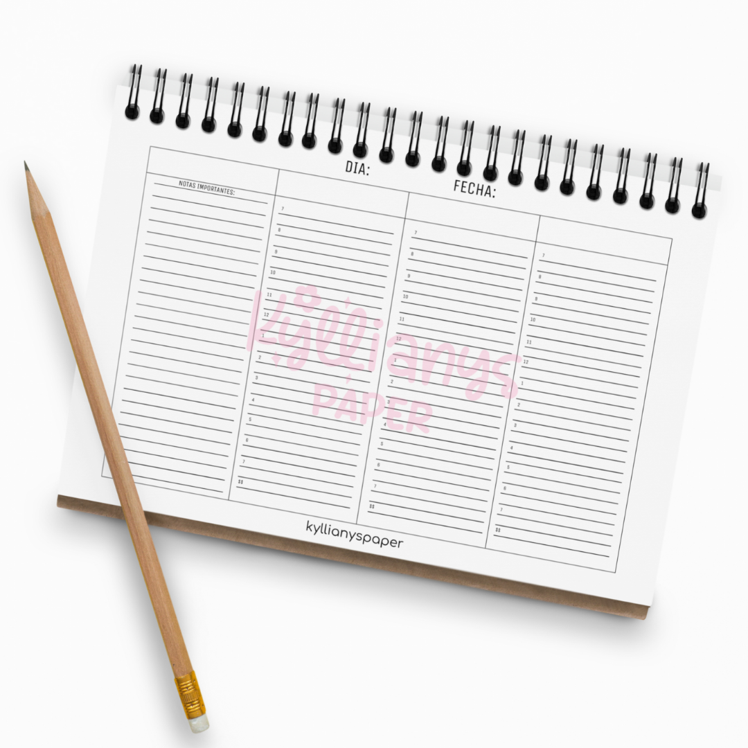 Weekly or 3 clients per day planner