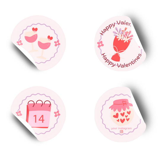 Valetines Stickers
