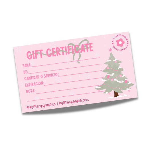 Gift Certificate