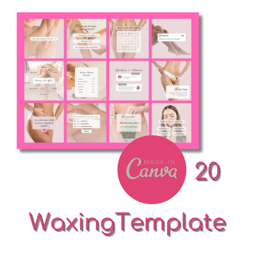 Waxing Canva Template