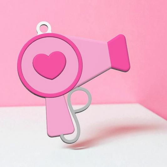 Hair Dryer / Stylist Keychain