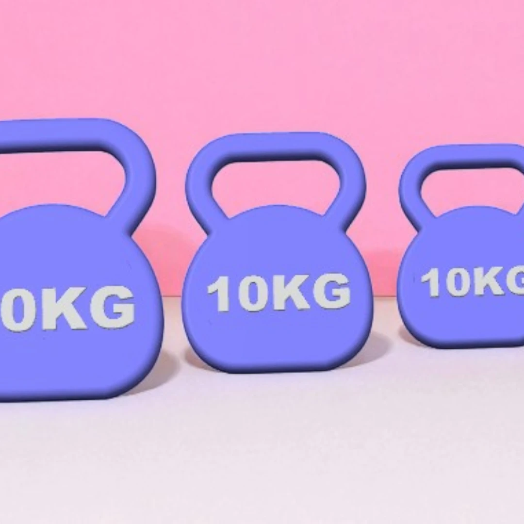 Fitness Keychains – Kettlebell & Weight Plate