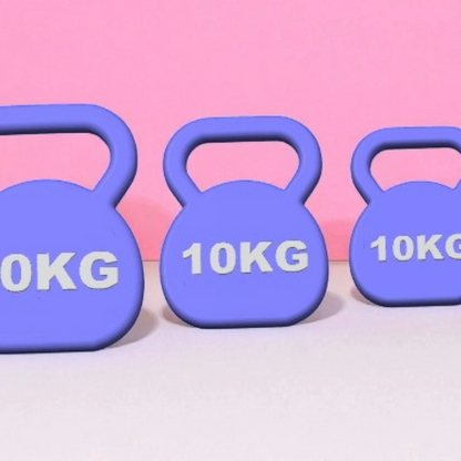 Fitness Keychains – Kettlebell & Weight Plate