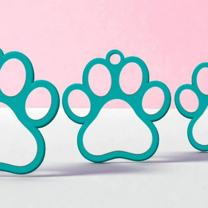 Dog Paw Keychain