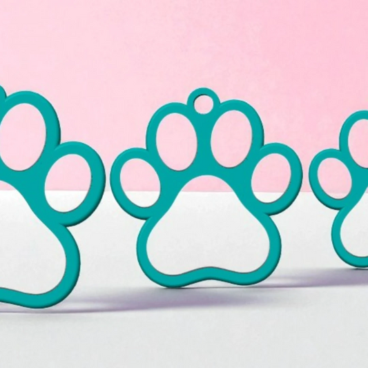 Dog Paw Keychain