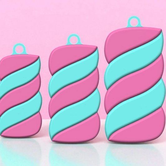 Kawaii Marshmallow Acrylic Keychain | Sweet Treat Accessory