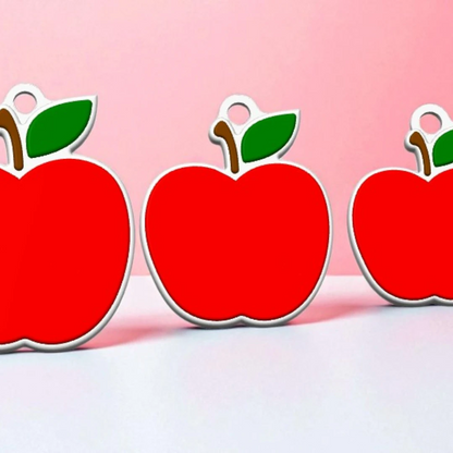 Apple / Teacher Keychain