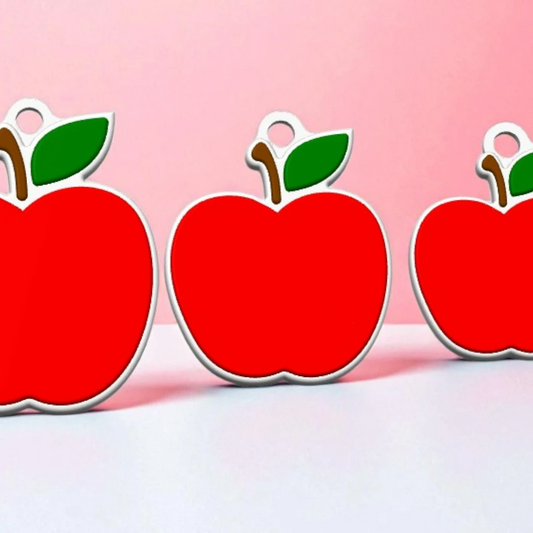 Apple / Teacher Keychain