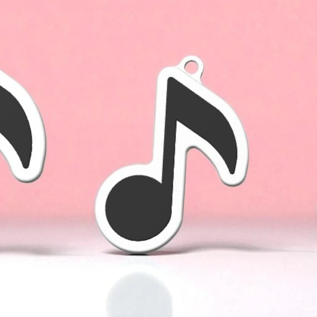 Music Note Keychain – Musical Charm for Music Lovers