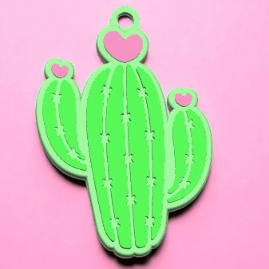 Kawaii Cactus Keychain | Succulent Lover