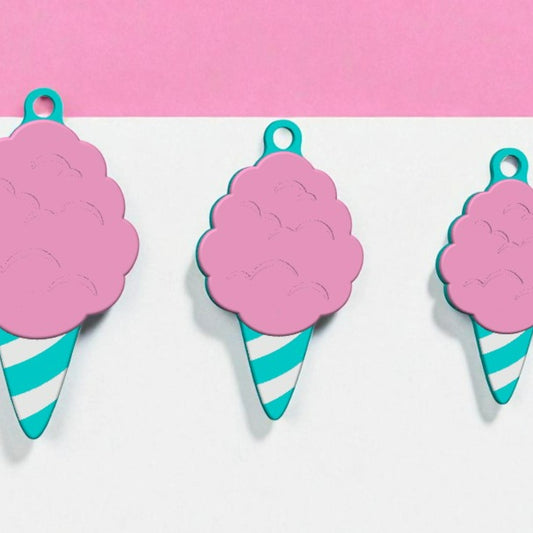 Cotton Candy  Keychain