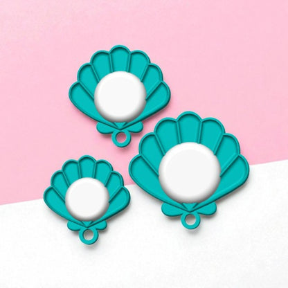 Pearl Seashell Keychain