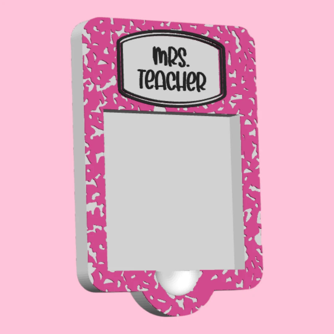 Teacher Sticky Notes (School Bus, Composition, Pencil)