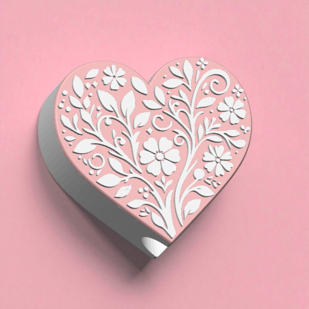 Heart Flower Straw Topper