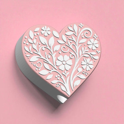 Heart Flower Straw Topper