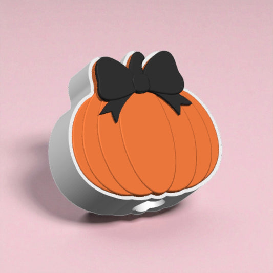Coquette Pumpkin Straw Topper