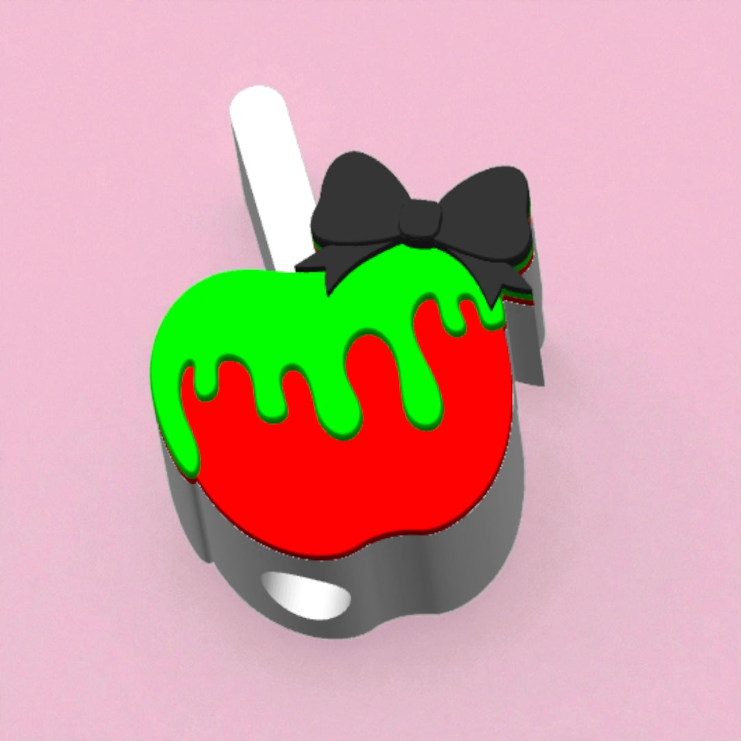 Apple Candy Straw Topper