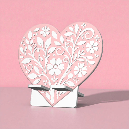 Heart Flower Phone Holder