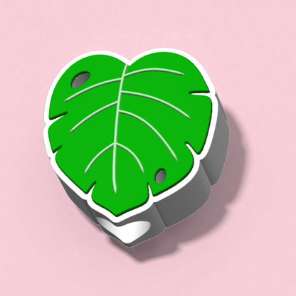 Monstera Straw Topper