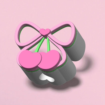 Coquette Cherry  Straw Topper