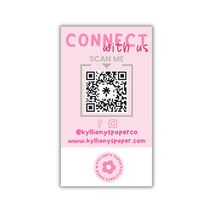 Connect with us card