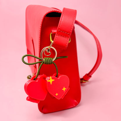 Cherry Heart Keychain